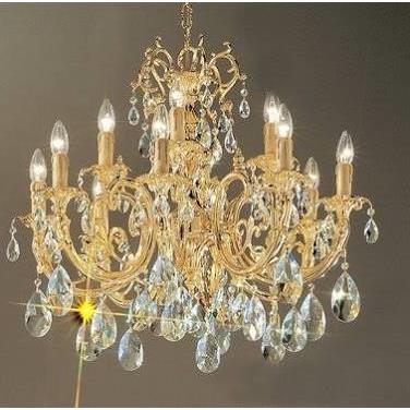 Classic Lighting 5712 G Princeton Chandelier in 24k Gold Plated
